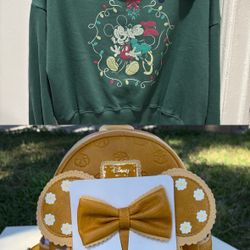 New Disney Holiday Bundle! Hollister Sweatshirt & Scented Loungefly Backpack