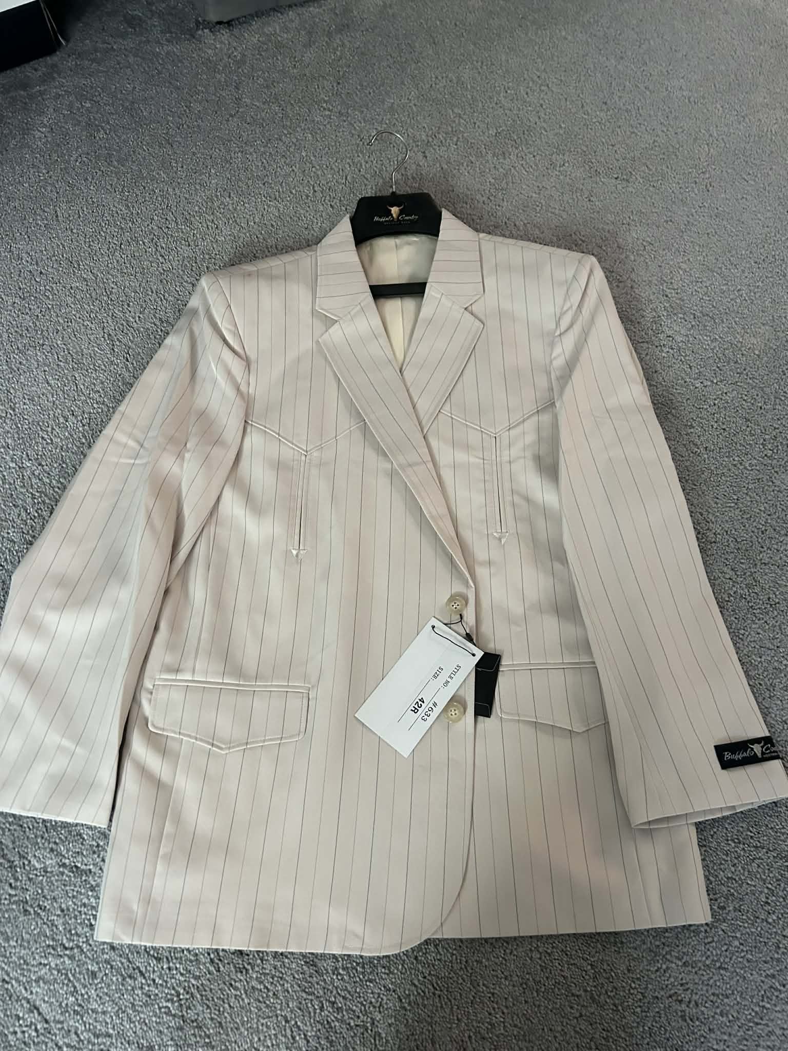 Buffalo Country Western Blazer Mens Jacket Cowboy Polyester Acetate 42R