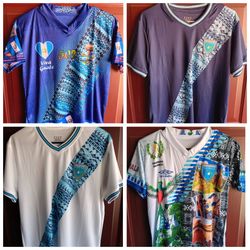 Camisolas de guatemala unisex talla xl.l.m.s.y número 10 .12.16 de niños