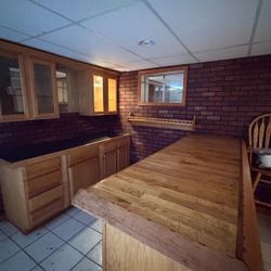 Used Bar With Cabinets 