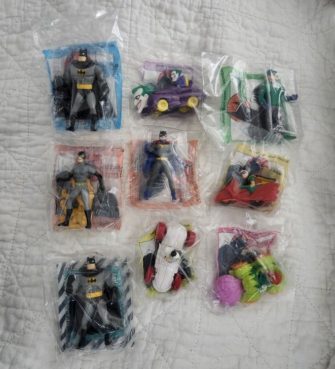 Batman The Animated Series Complete Set Toys McDonald's 1993 Happy Meal 1 Extra