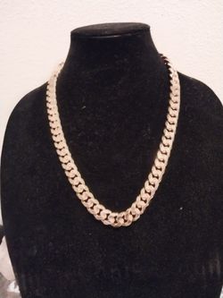 STAINLESS STEEL HEAVY GOLD PLATED CUBAN LINK NEW