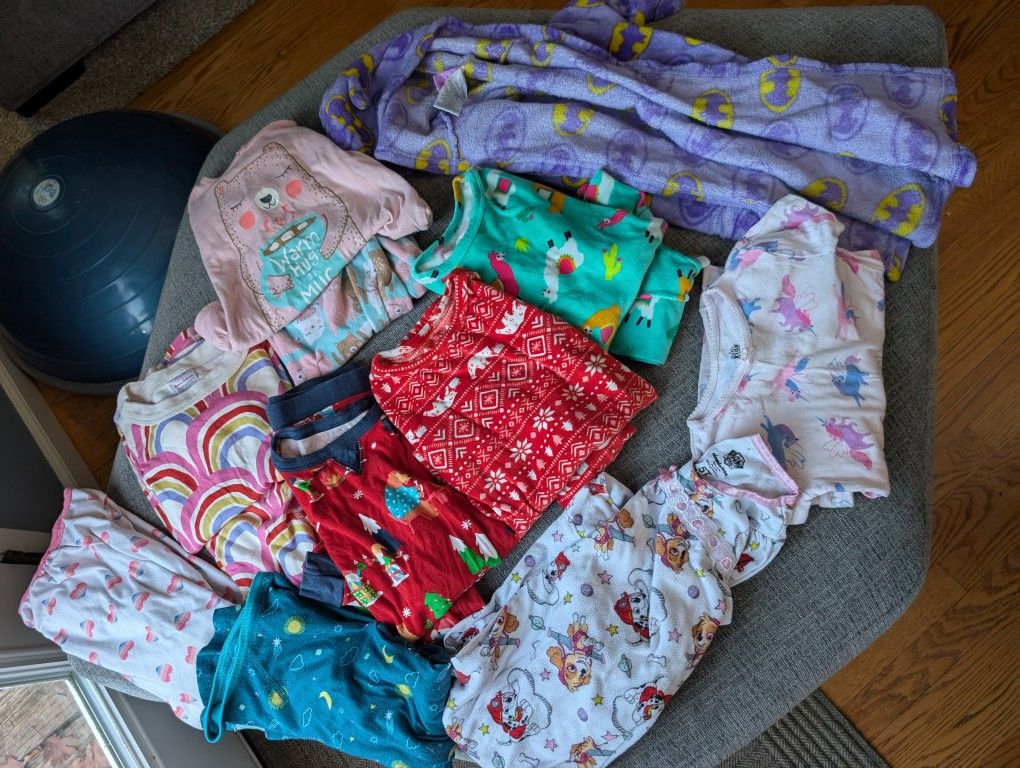 Children's Pajama Lot - Girls Size 4/5