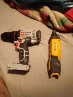 Portacable drill 20 v, DeWalt screwdriver 8v