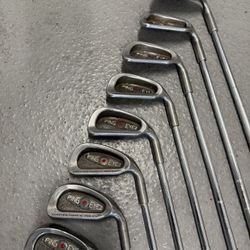 PING EYE 2 Red Dot Set 8 clubs 3-9 S Steel KT-M Stiff Flex RIGHT (Good condition) PICK UP IN CORNELIUS