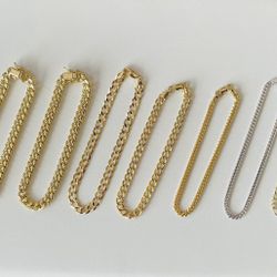 14K Yellow Gold Miami Cuban Bracelets
