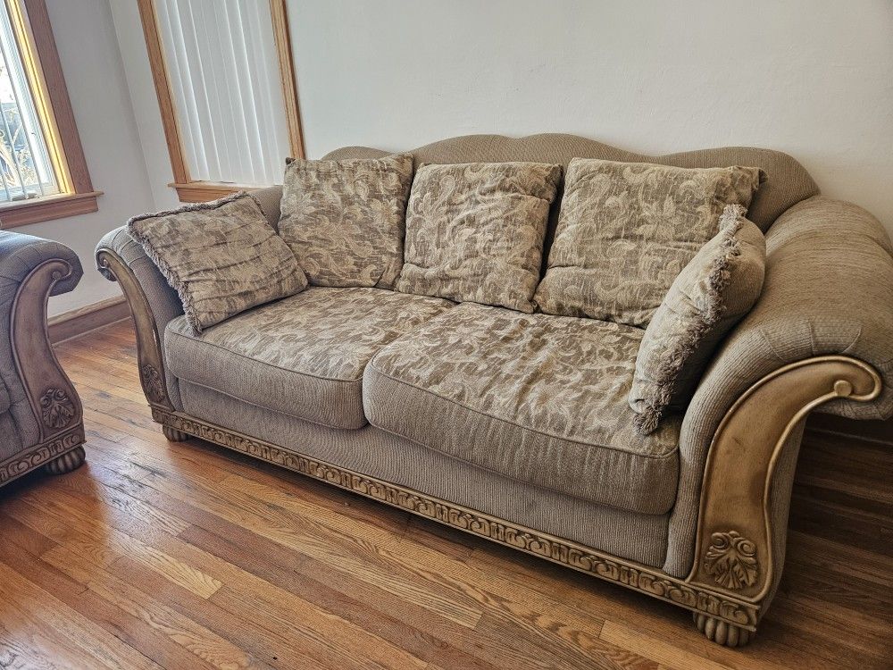 Set Of Sofas Of 1, 2 And 3 Seater. Couch