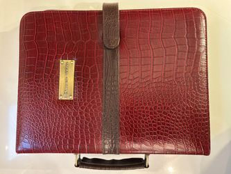 Husqvarna Viking Presser Foot Organizer Case – Burgundy Croc