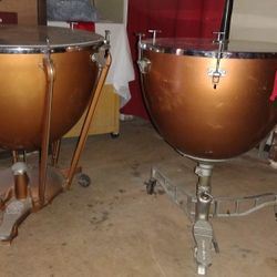 Pair Of Ludwig Orchestral Timpanis $600