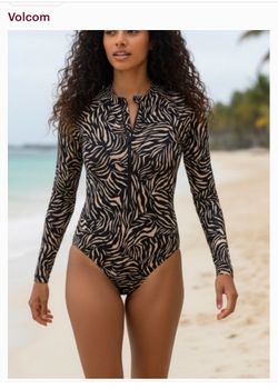 Volcom swimsuit 1 piece long sleeve