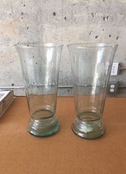 Pair of new glass vases