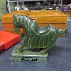 Jade Horse Statue 