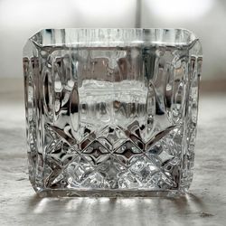 Waterford Crystal Lismore square block votive candlestick holder
