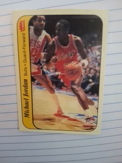Michael Jordan Sticker Rookie Card Raw #8