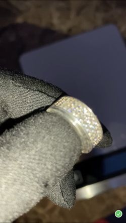 925 Ring 1ct Vvs1 Diamonds Size 4.5 