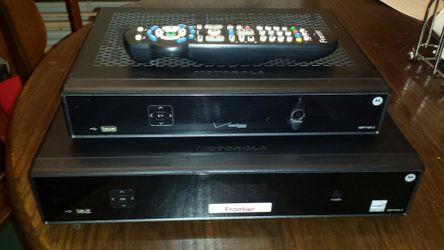 FIOS Frontier/Verizon Cable Boxes with 2 Remotes