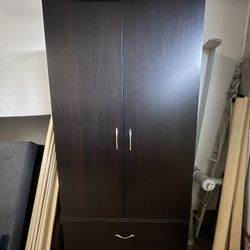 Wood Cabinet With Drawers