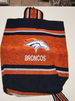 Denver Broncos Vintage Mexican Serape Woven Backpack