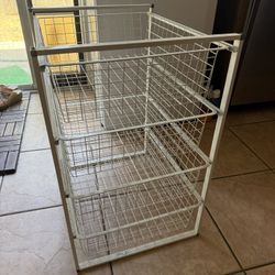 4-Tier Wire Basket Storage Drawer
