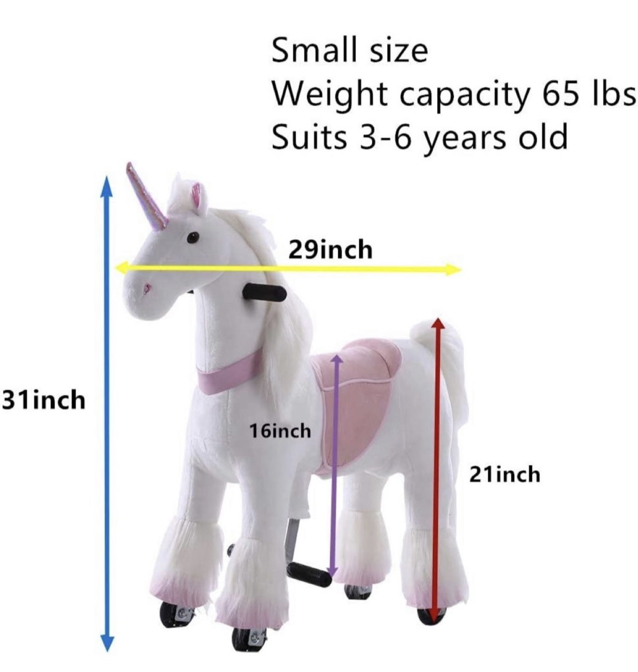 Unicorn Kids Ride On Unicorn For Year Old Kids Ride On Walking