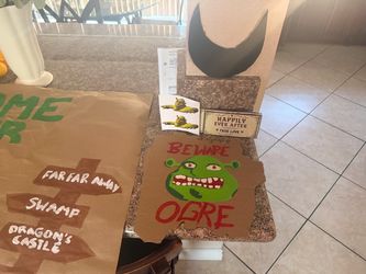 Shrek poster and miscellaneous