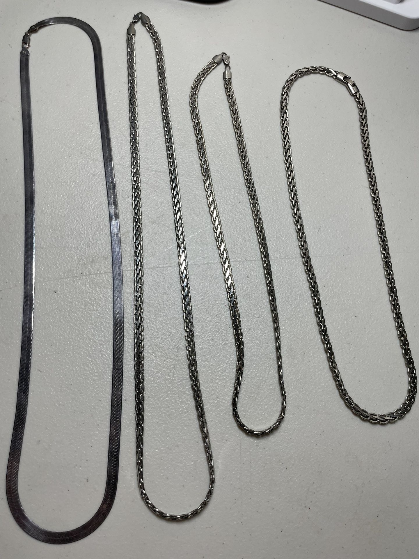 Sterling Silver Chain Lot