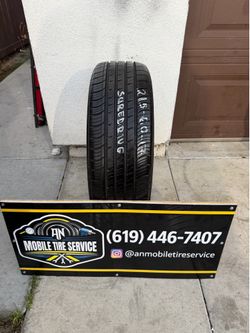 1 USED TIRE 215/60/17 SUREDRIVE TOURING A/S $50 CASH PRICE MOUNTED & BALANCE