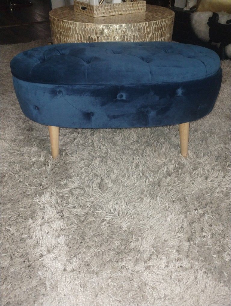 Blue Ottoman With Storage