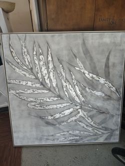 Beautiful picture framed silver tones