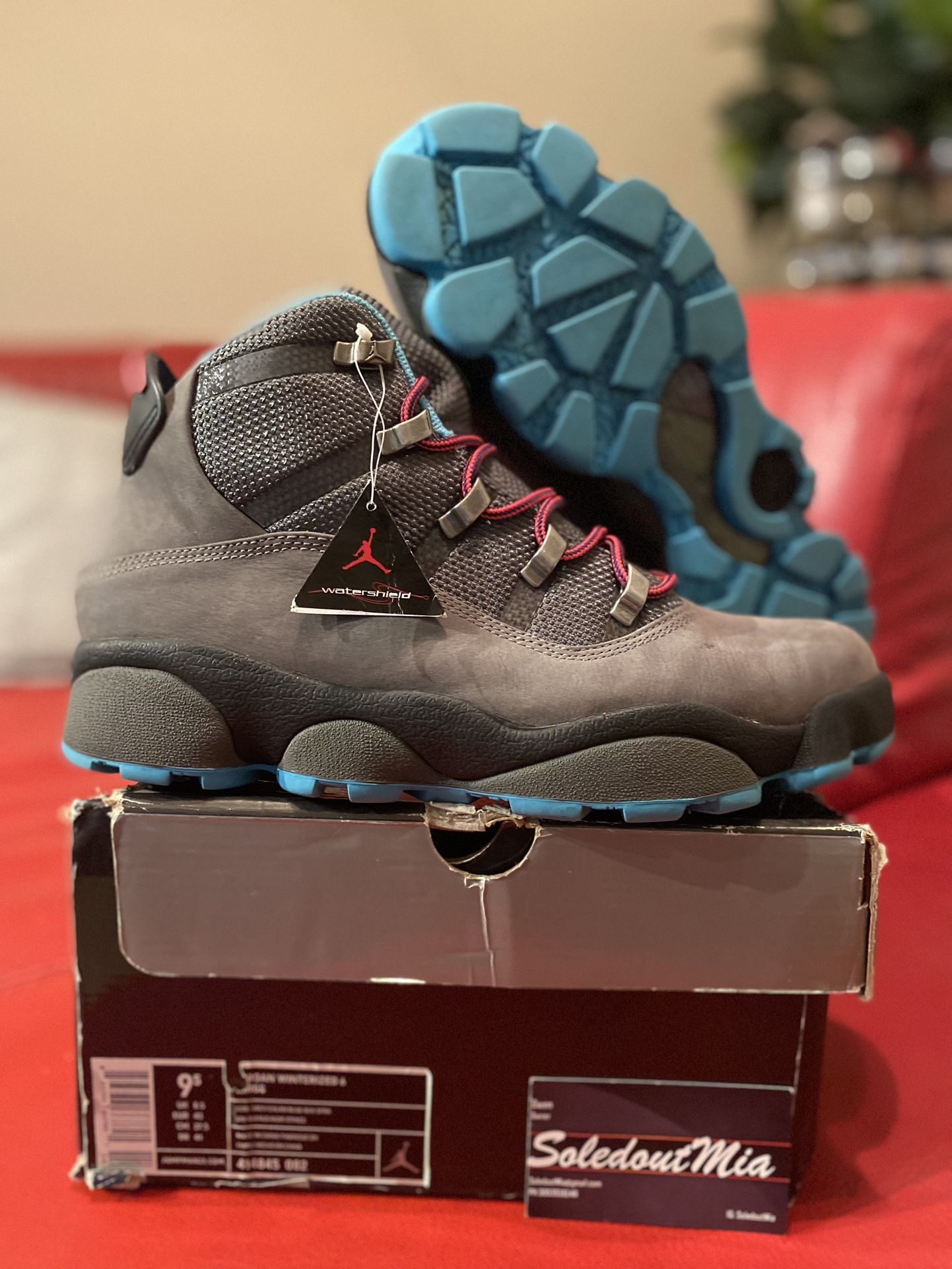 RETRO Nike Air Jordan Sixrings Winterized BOOT Sz9.5 Lost And Found Playoff FOAMPOSITE 1 Bred Shattered Backboard