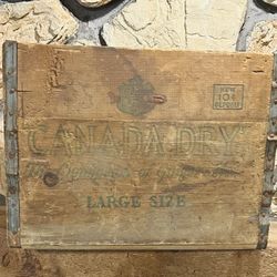 Antique Canada Dry Wooden Shipping Crate 