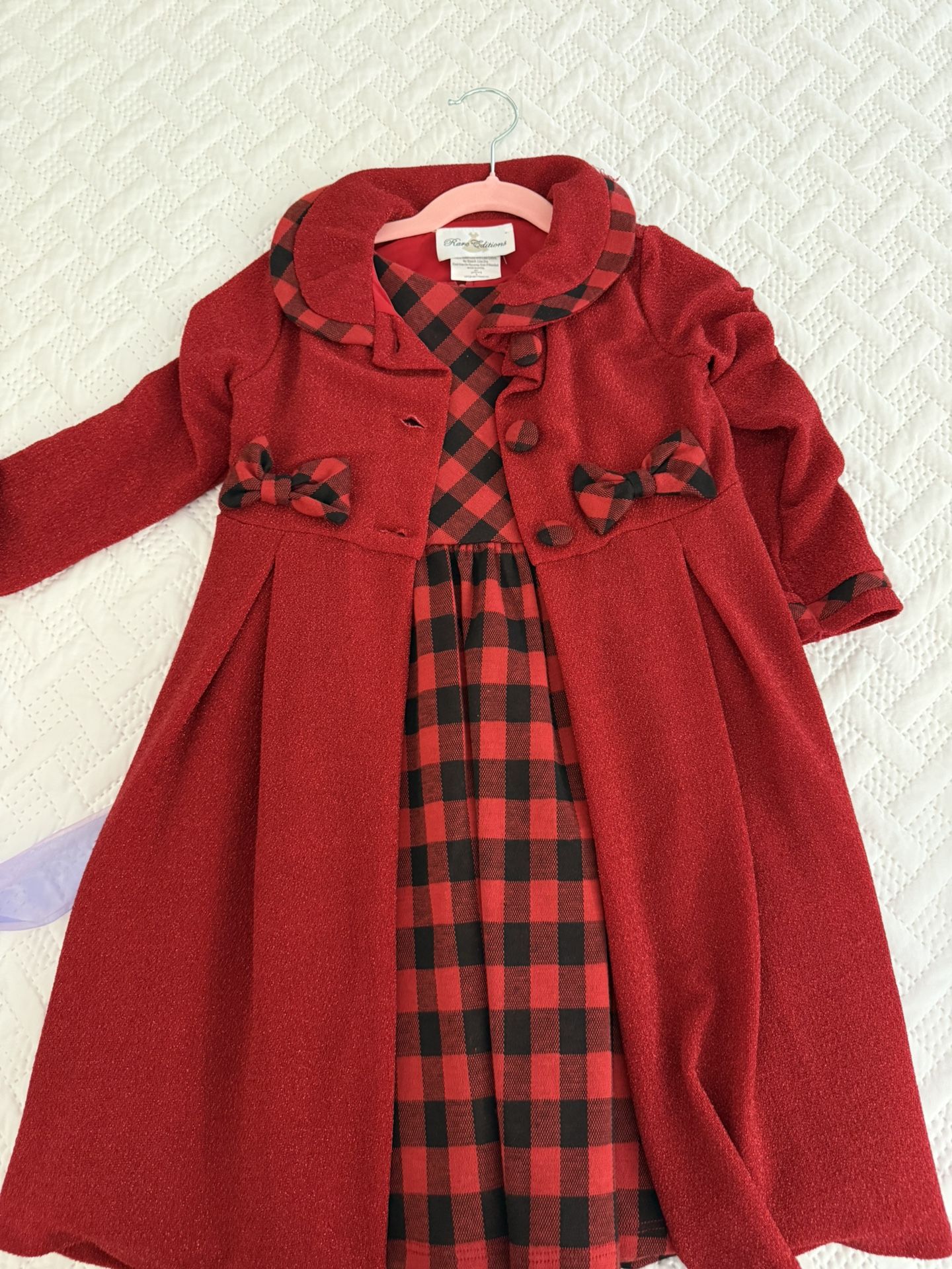 Christmas Dress And Skirt And Shirt Set In Size 6