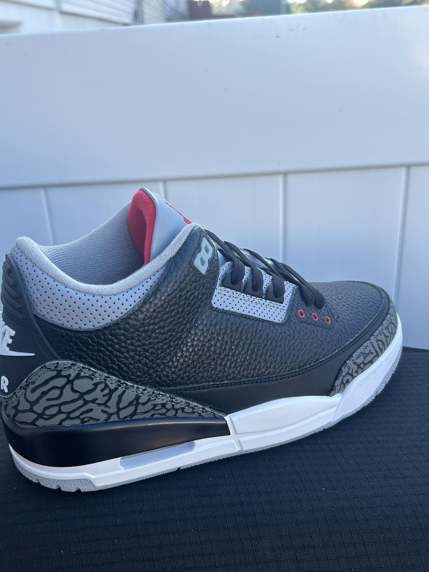 Jordan 3 black cement size 8