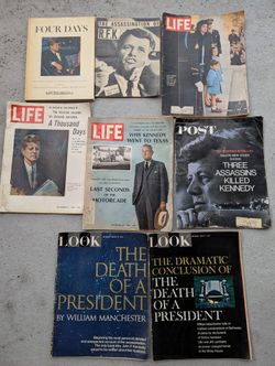JFK & RFK Memorabilia - Rare, Vintage Magazines, Book