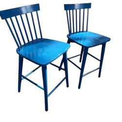 Bar stools blue barstools Counter Height  18 1/2 W x 20 1/2 D x 36 3/4H