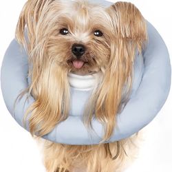 Gagabody Dog Cones for Small Dogs,Comfortable Adjustable Soft Dog Cone Alternative After Surgery,Elizabethan Donut Collar for Small Dogs✅NEW• Size: M✅