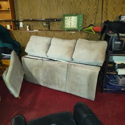 Cute Easy Assemble Gray Couch