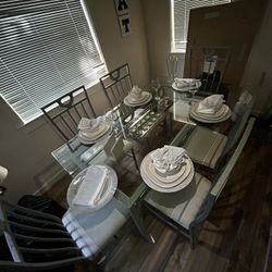 Glass Dining Set Sale 