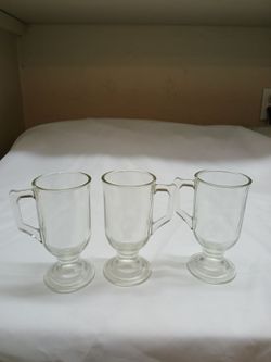 5 TUMBLERS,  GLASS