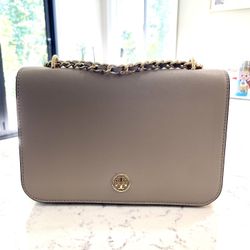 Tory Burch Chain Shoulder Bag (Beige)