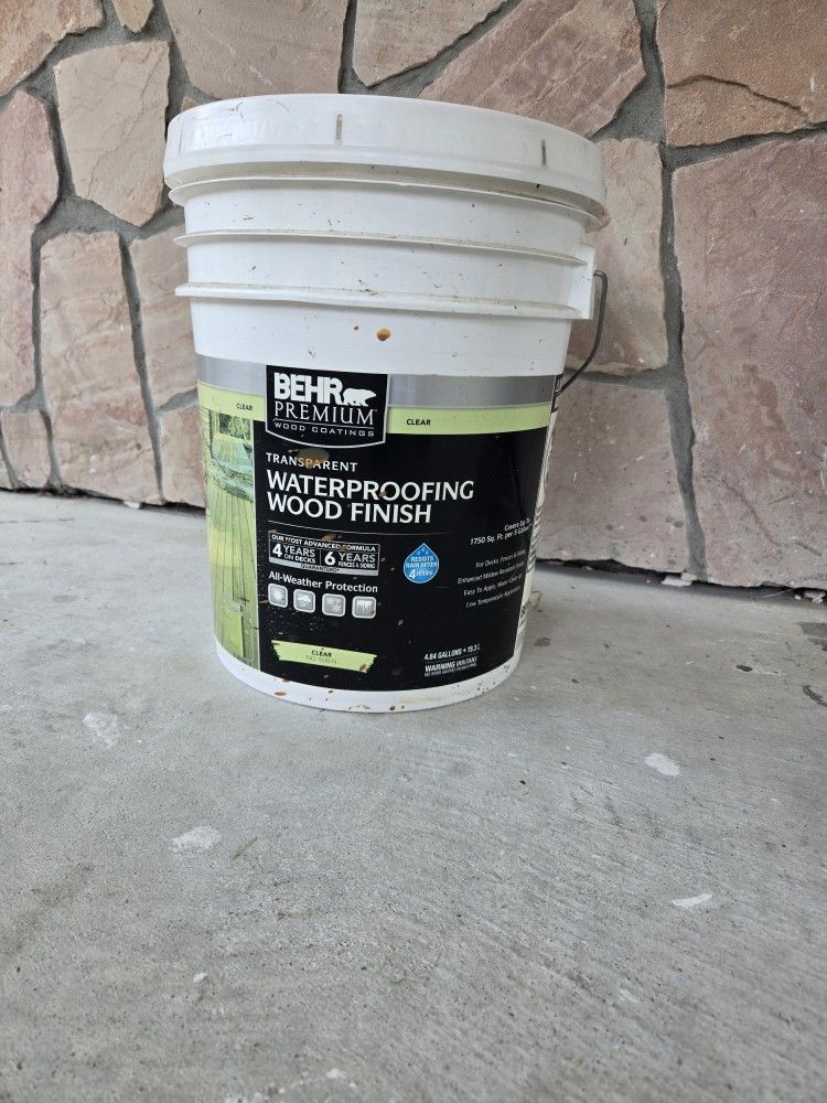 BEHR PREMIUM WOOD COATING Waterproofing wood finish