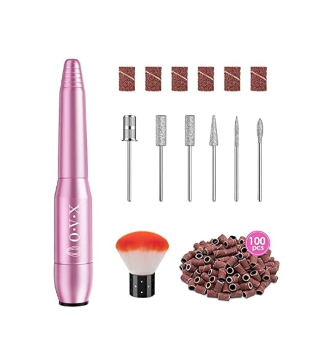 New! Portable Electric Nail Drill File Machine with Acrylic Nail Kit Set