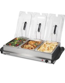 Buffet server and food warmer, adjustable heat, for holidays 2.5 quarts