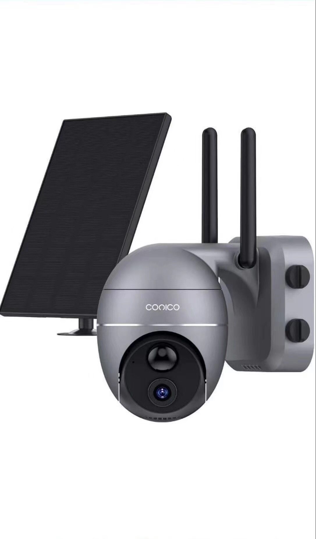 Solar Powered Security Camera with 360° View 1080P Pan/Tilt Solar