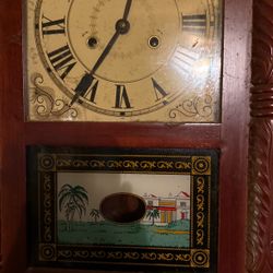 Vintage Key Winding Wall Clock