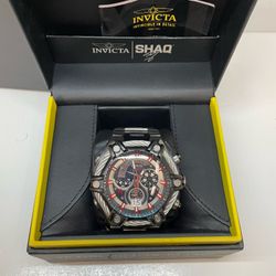 Invicta Shaq Bolt 60mm Swiss Quartz Chronograph Bracelet Watch 33680