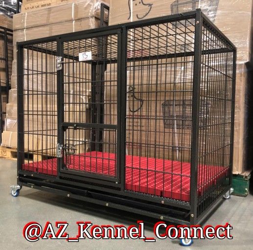 🐾43" LARGE Heavy Duty 🐶 Dog Kennels🦮 With Wheels‼️🐶🐩🐕🦺