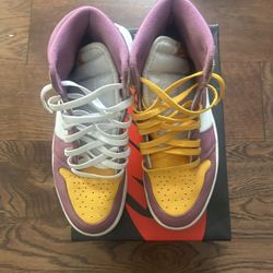 jordan 1 yellow and purple