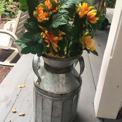 Galvanized Decor Vase