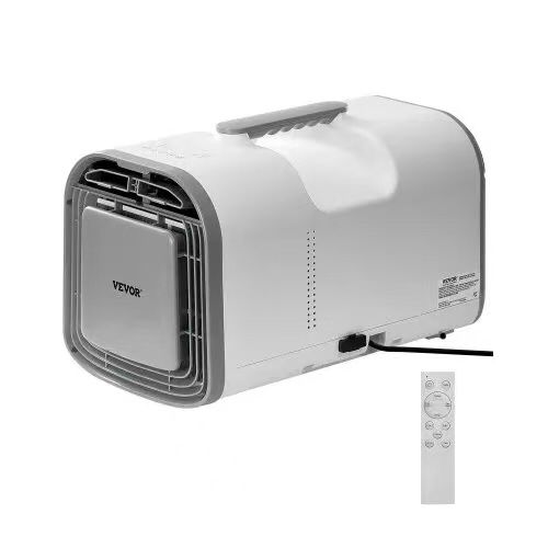 Portable Air Conditioner, 4250 BTU 3-Speed Air Conditioning Unit with 24H Timer, Air Portable AC Adjustable from 16-32℃, Compatible with AC/DC, for Ou